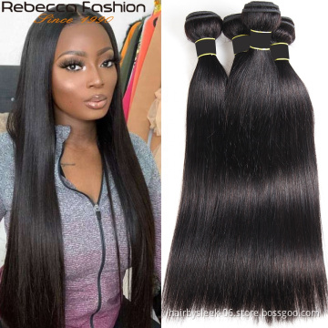 Top grade 12A High Quality straight weave remy hair bundles raw virgin cuticle aligned 100 human hair Best human hair extension